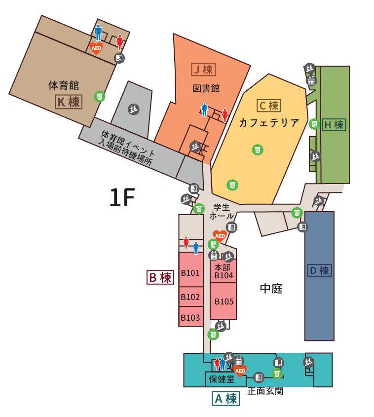新潟薬科大学キャンパスマップ